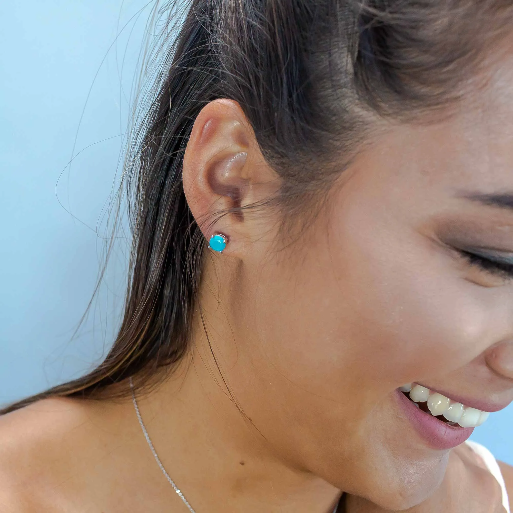 December Birthstone Earrings - Turquoise