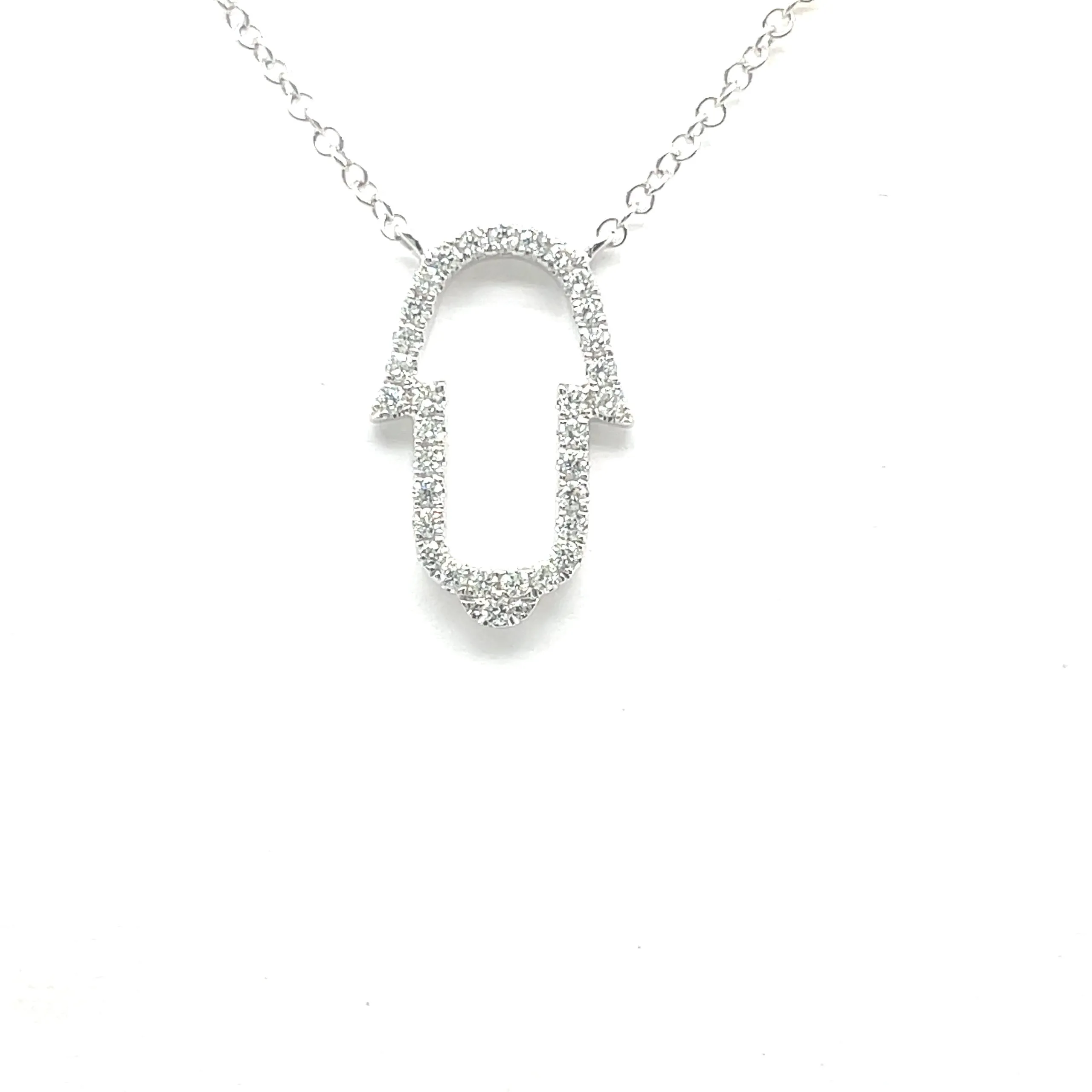Diamond Hamsa Necklace