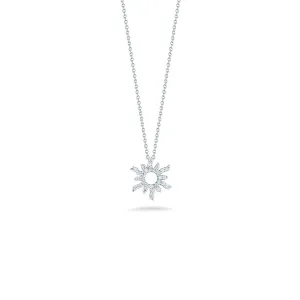 Diamond Sun Pendant Necklace