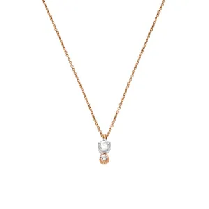Duet Rose Cut Diamond Necklace