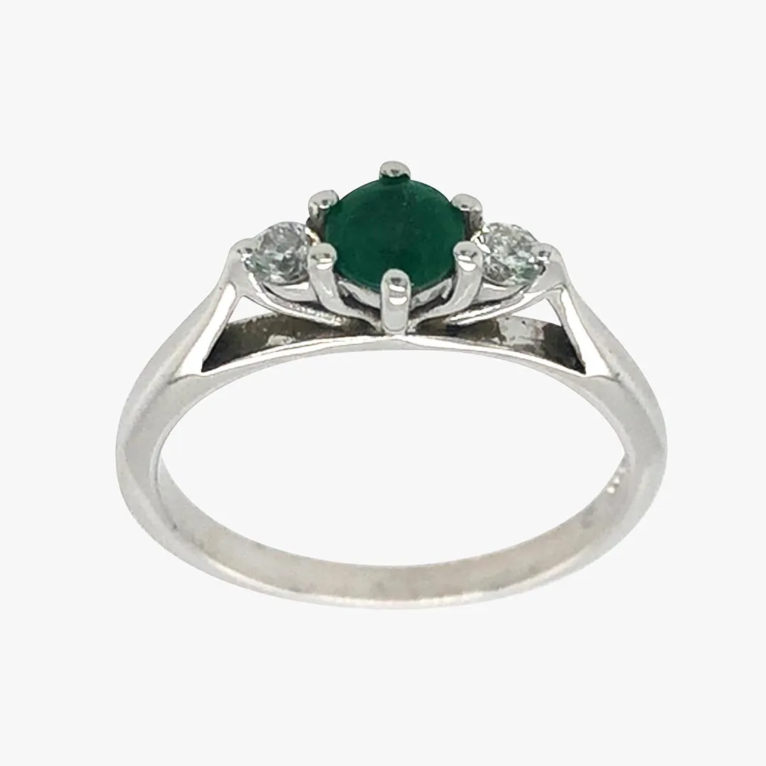 Emerald & Diamond Ring
