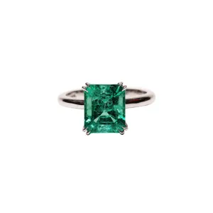 Emerald Solitaire Ring