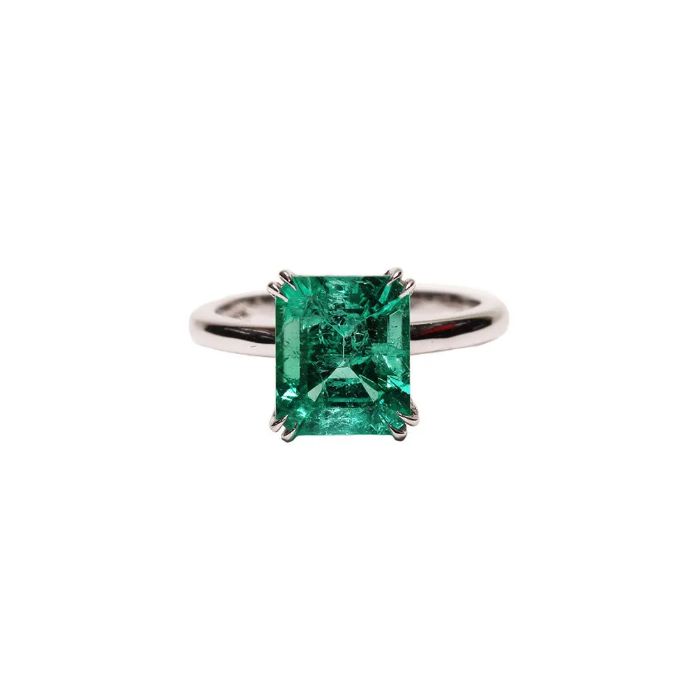 Emerald Solitaire Ring