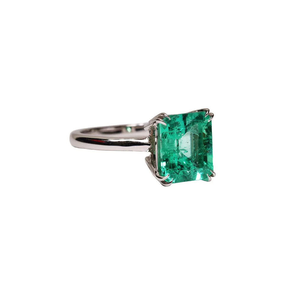 Emerald Solitaire Ring