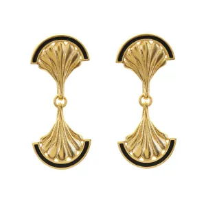 Facade Mirror Shell Drop Earrings