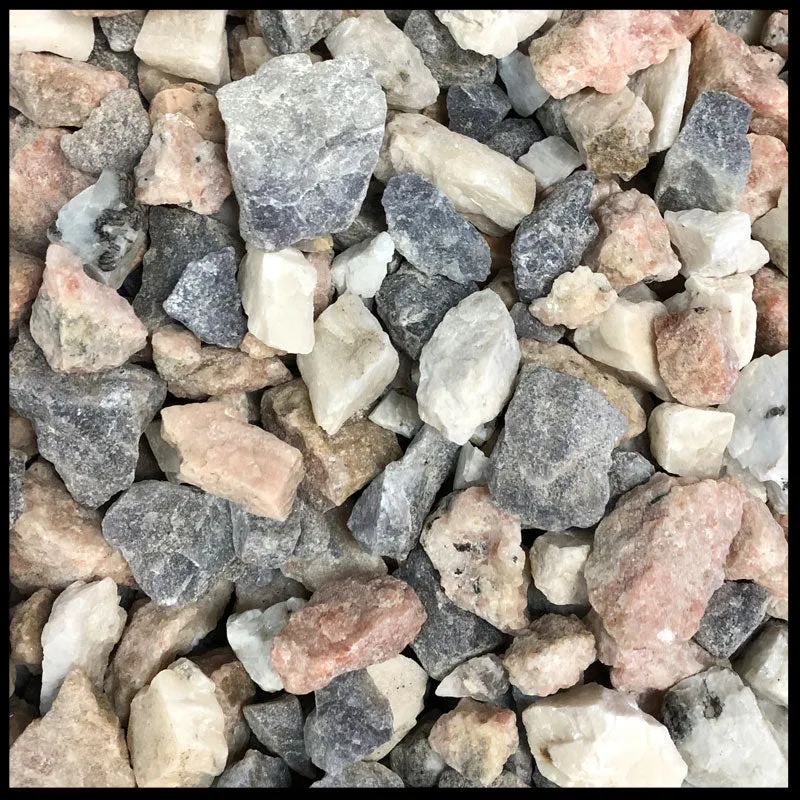 Feldspar Mix, Tumbling Rough, per lb