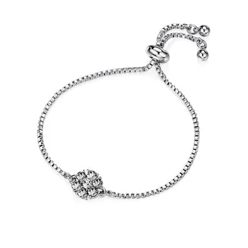 Flower Birthstone Bracelet (12 Colours)