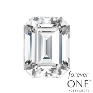 Forever One Emerald Cut Loose Moissanite