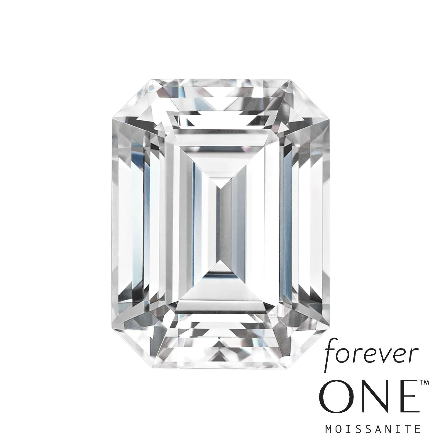Forever One Emerald Cut Loose Moissanite