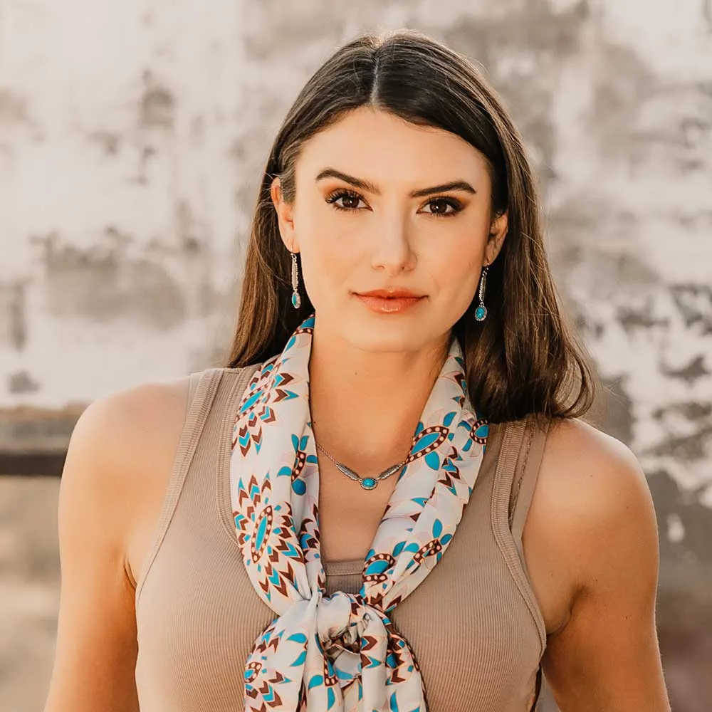 From the Ground Up Turquoise Earrings- Montana Silversmiths