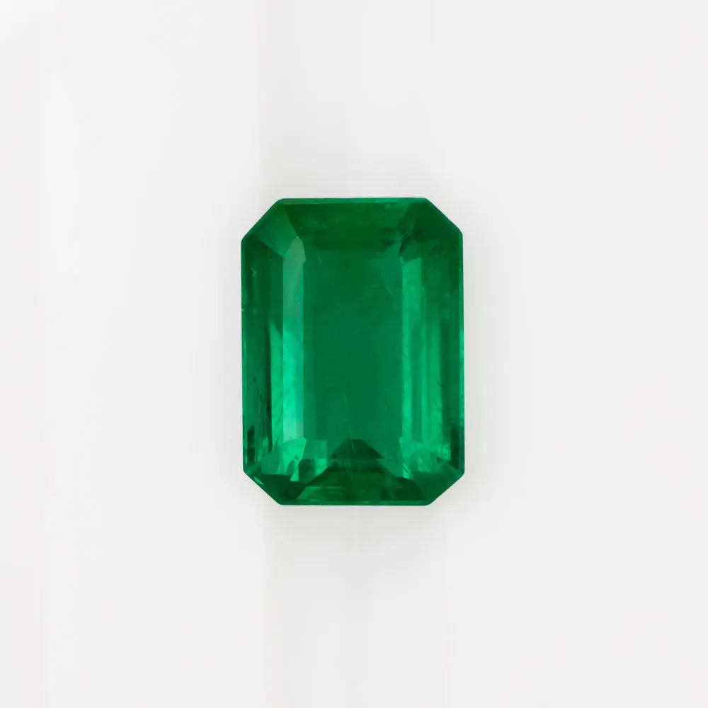 GIA CERTIFIED EMERALD 1.5 CARAT EMERALD SHAPE CUT NATURAL GREEN LOOSE GEMSTONE