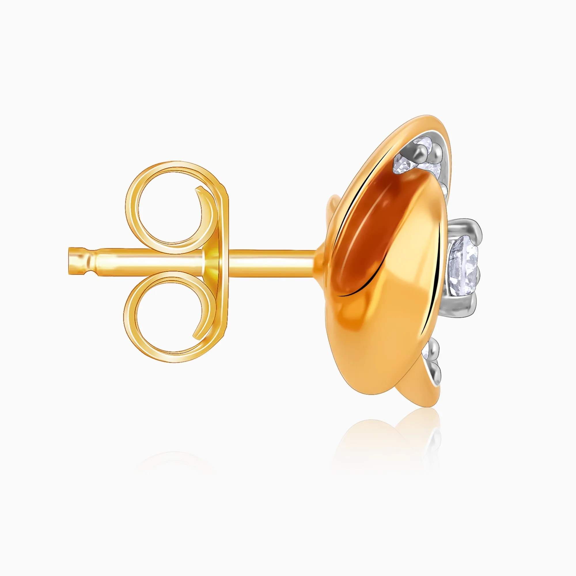 Gold Flora Diamond Earrings