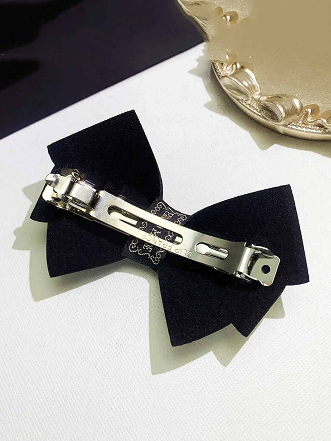 Gorgeous Rhinestone Bow Decor Hair Clip for Women Barrette Styling Hair