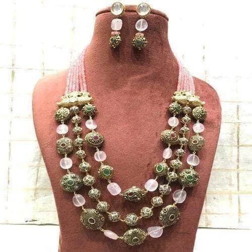 Gun Metal Layered Necklace