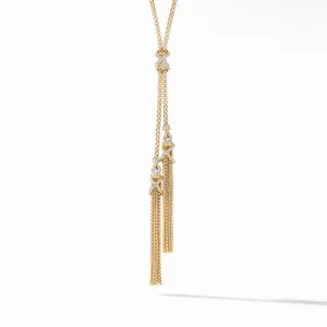 Helena Tassel Necklace in 18K Yellow Gold with Diamonds