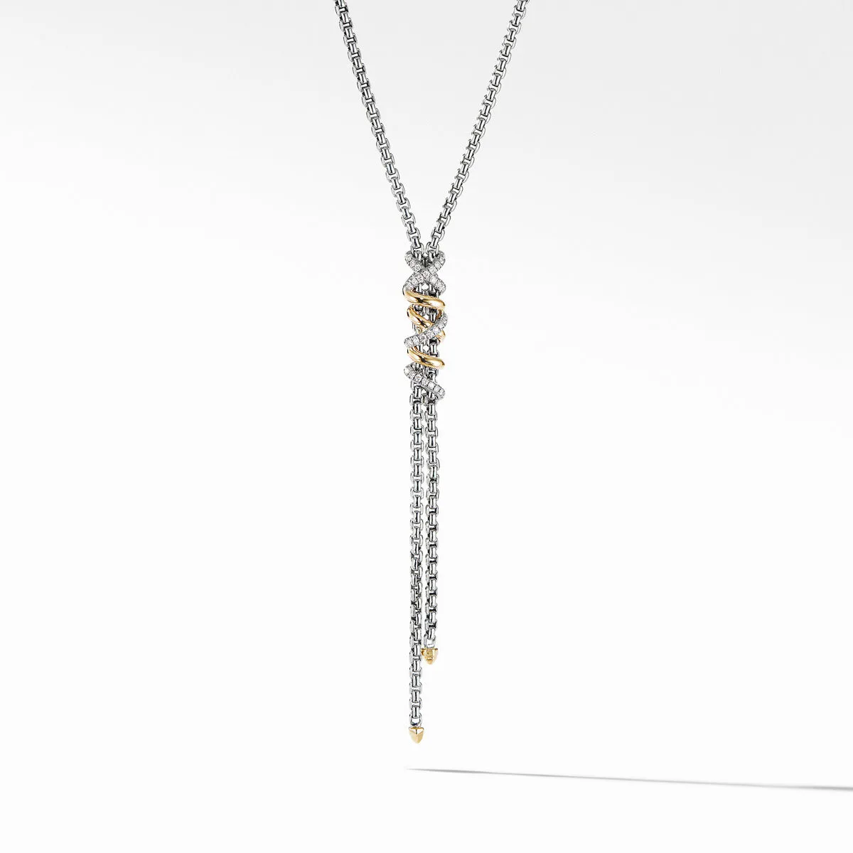 Helena Y Necklace with 18K Yellow Gold with Diamonds