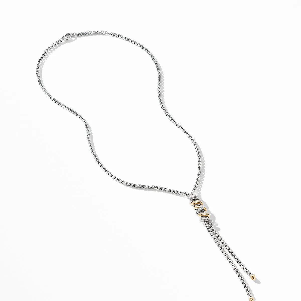 Helena Y Necklace with 18K Yellow Gold with Diamonds