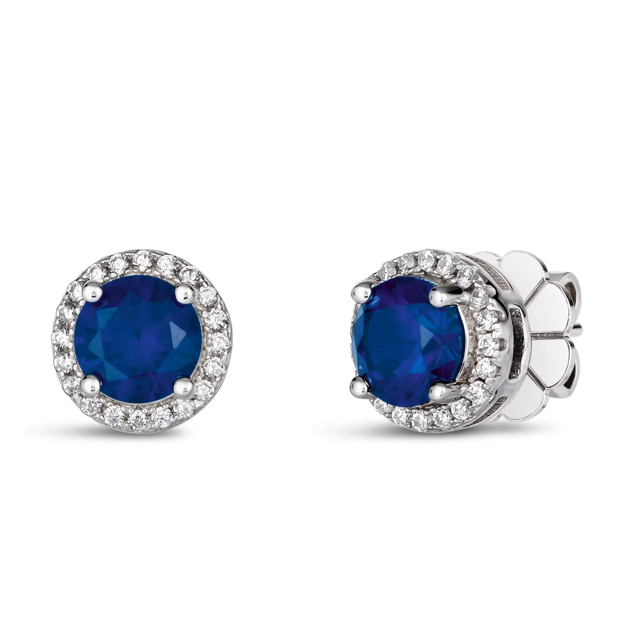 Hello, Halo 1 Carat Diamond Crystalline Studs