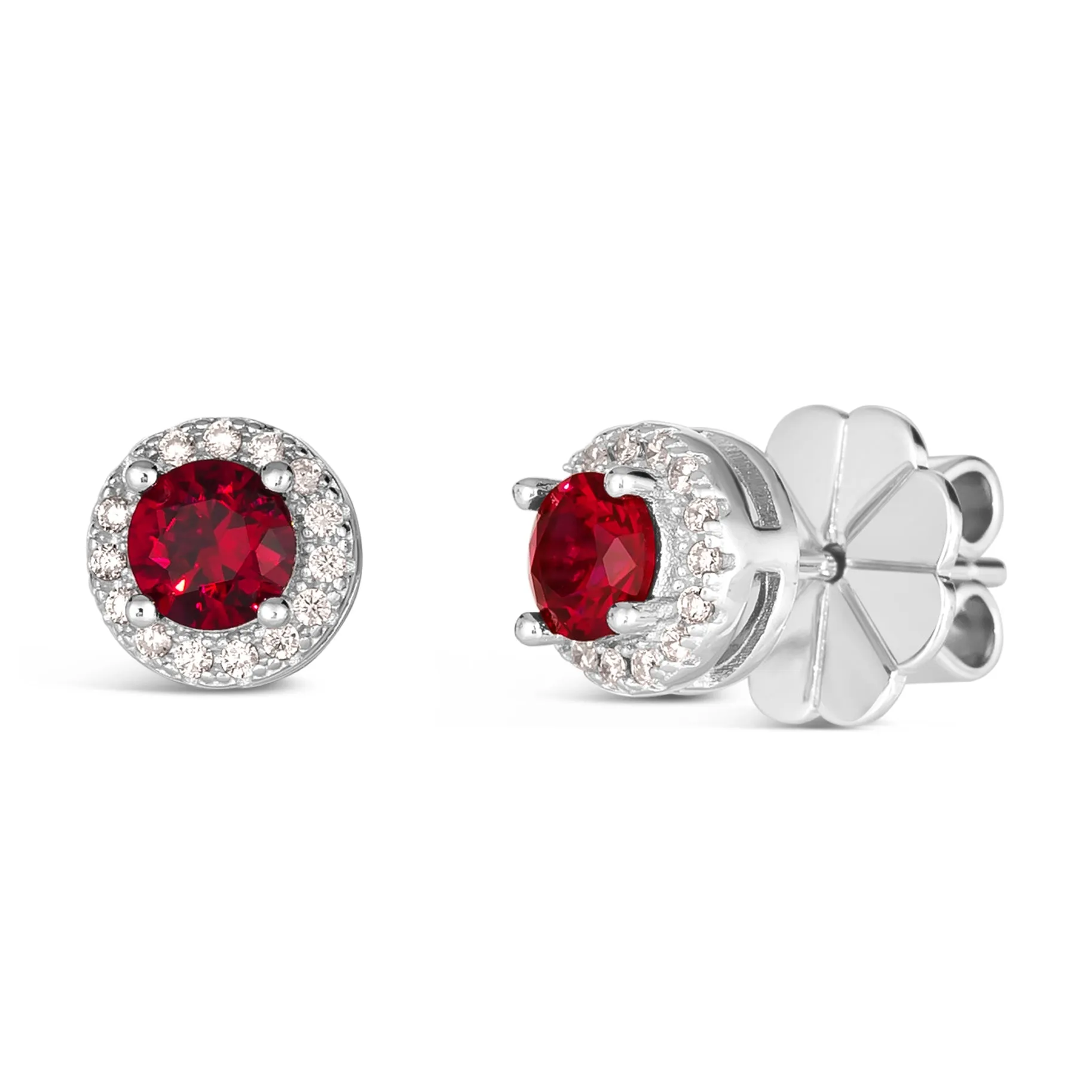 Hello, Halo 1 Carat Diamond Crystalline Studs