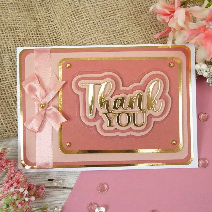 Hunkydory Moonstone Dies - Radiant Sentiments - Good Luck & Thank You