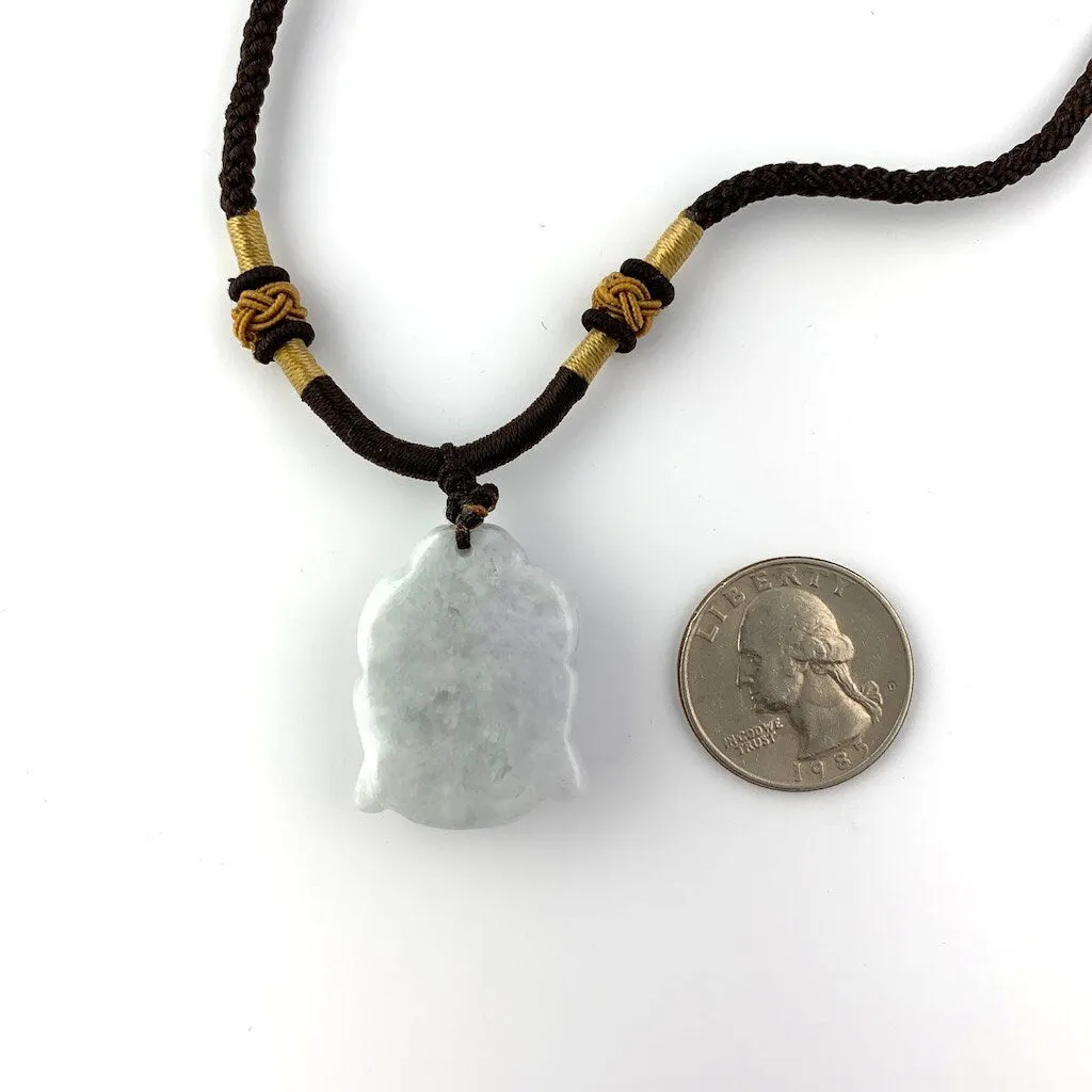 Jadeite Jade Buddha Carved Pendant, Amida, Amitabha, YW-0110-1647119737