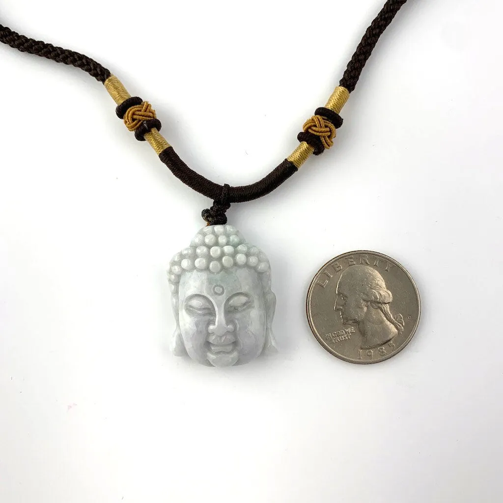 Jadeite Jade Buddha Carved Pendant, Amida, Amitabha, YW-0110-1647119737