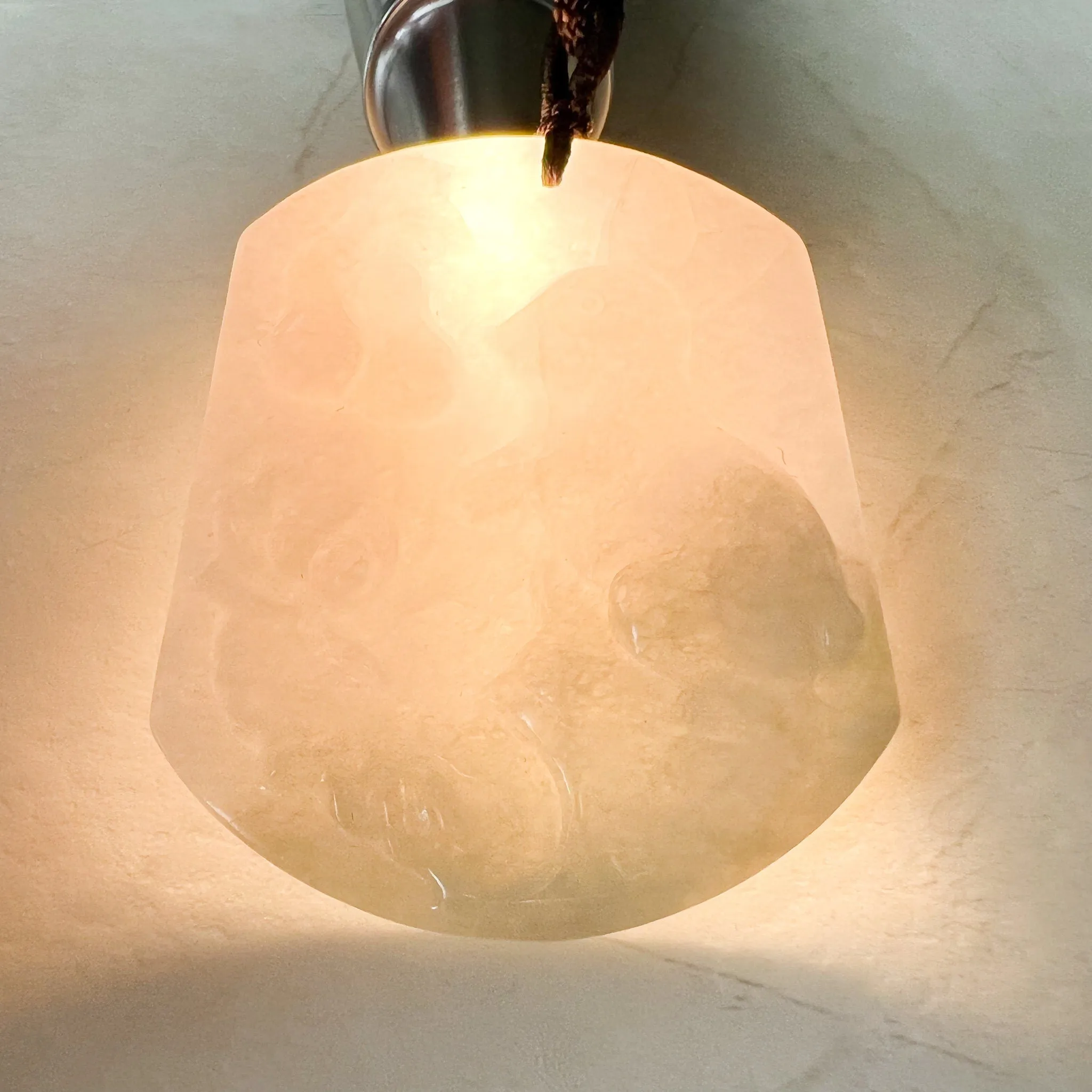Jadeite Jade Rabbit Lotus Bottle Gourd Calabash Chinese Zodiac Carved Pendant Necklace, YJ-0322-0358536
