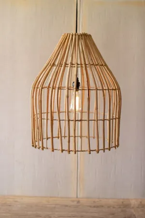 Kalalou Cane Pendant Light - Dome