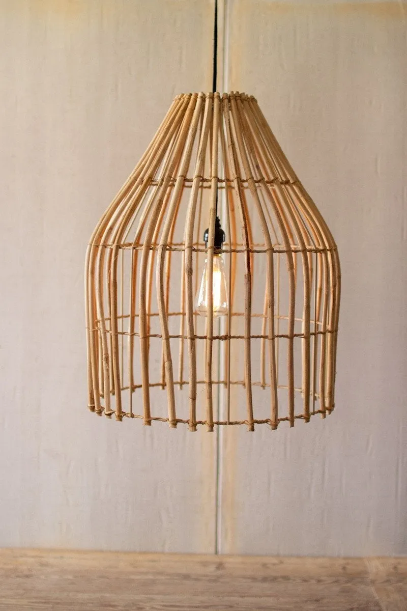 Kalalou Cane Pendant Light - Dome