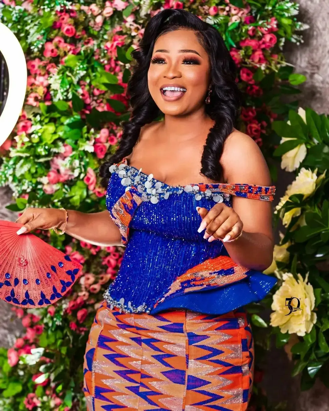 Kente Cloth Royal Wedding Dress DP39