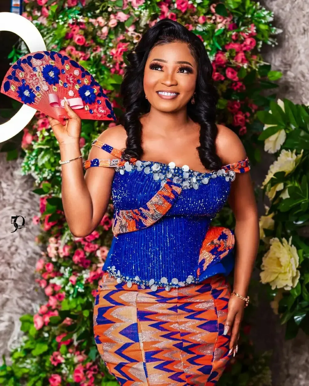 Kente Cloth Royal Wedding Dress DP39