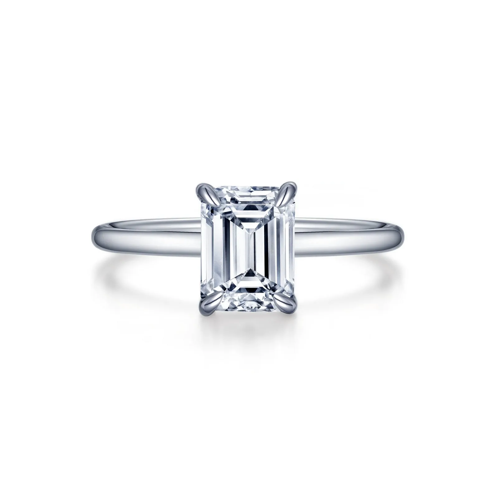 Lafonn Classic Emerald Diamond Ring R0493CLP
