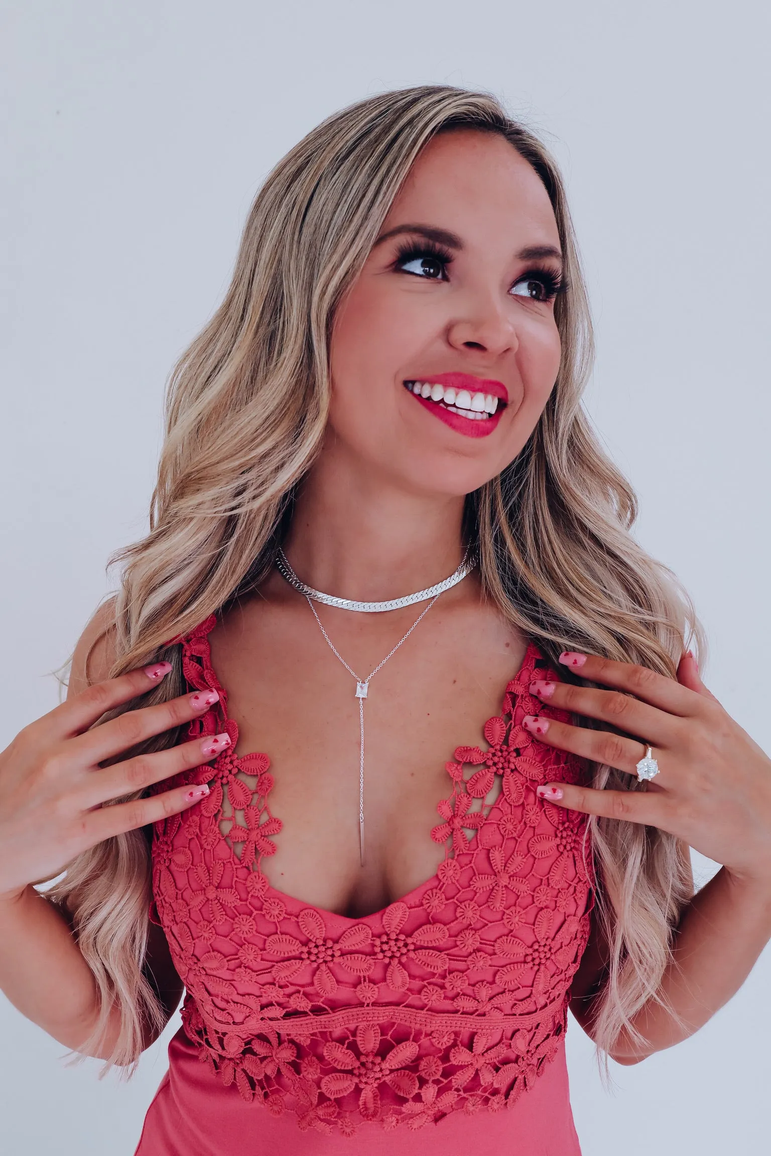Layla Layered Lariat Necklace Set- S