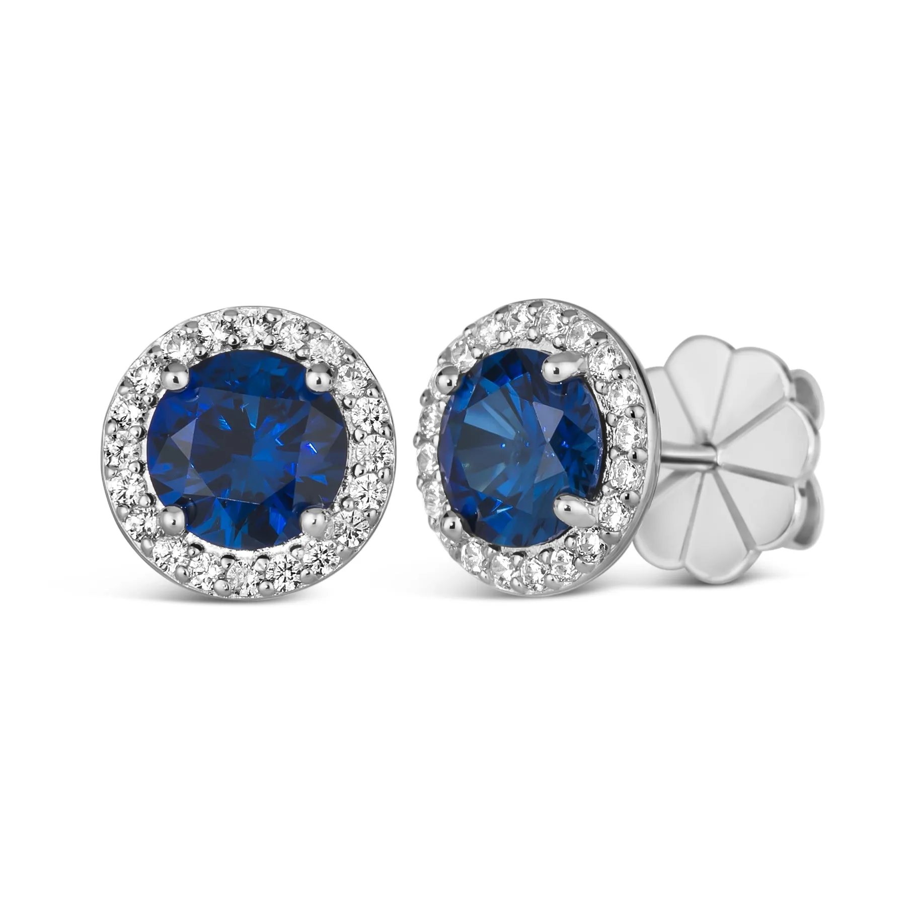 Lola 2 Carat Diamond Crystalline Martini Halo Studs