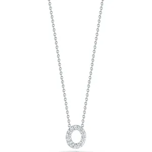 Love Letter O Pendant with Diamonds