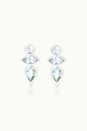 Mabel Topaz Silver Stud