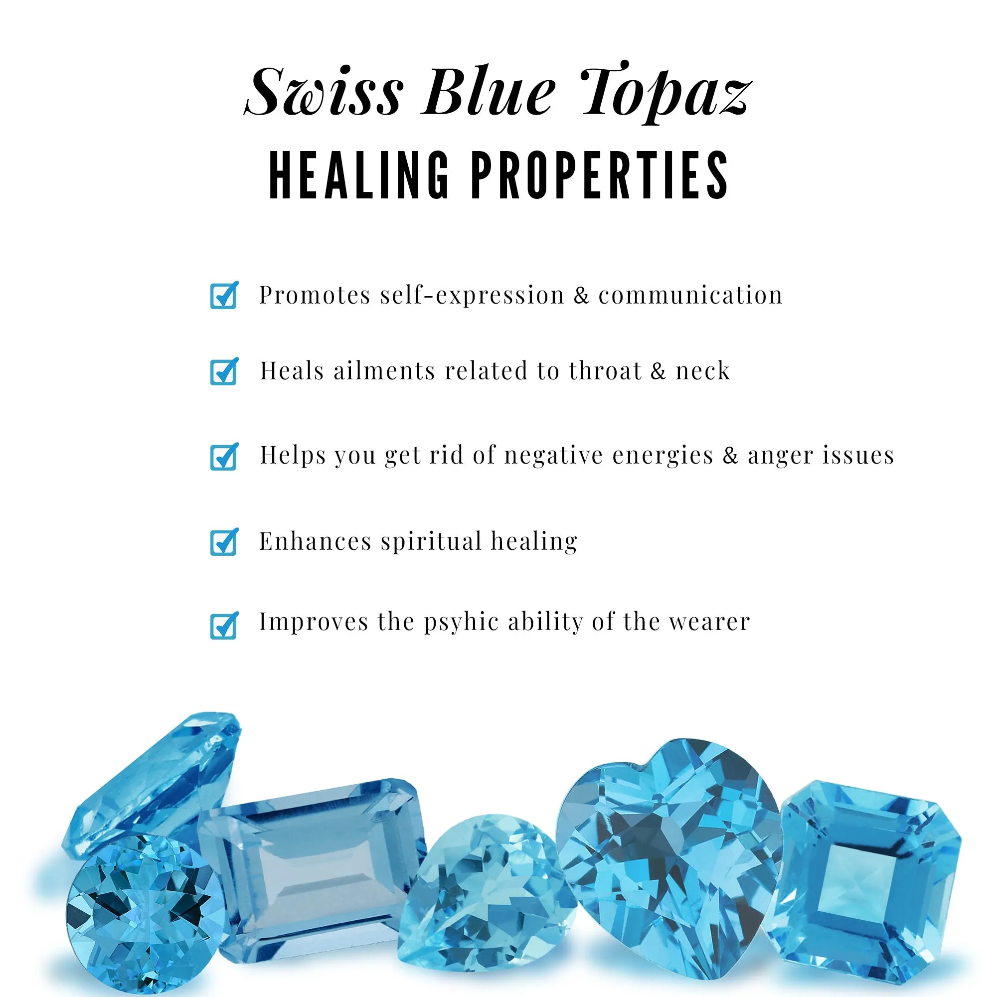 Marquise Shape Swiss Blue Topaz Solitaire Ring Set with Moissanite