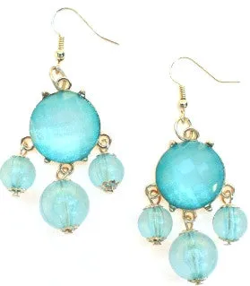 Mini Gold-Tone Chain Bubble Necklace- Mint