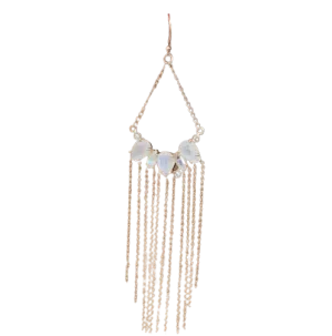 Moonstone Arch Chandelier Earrings