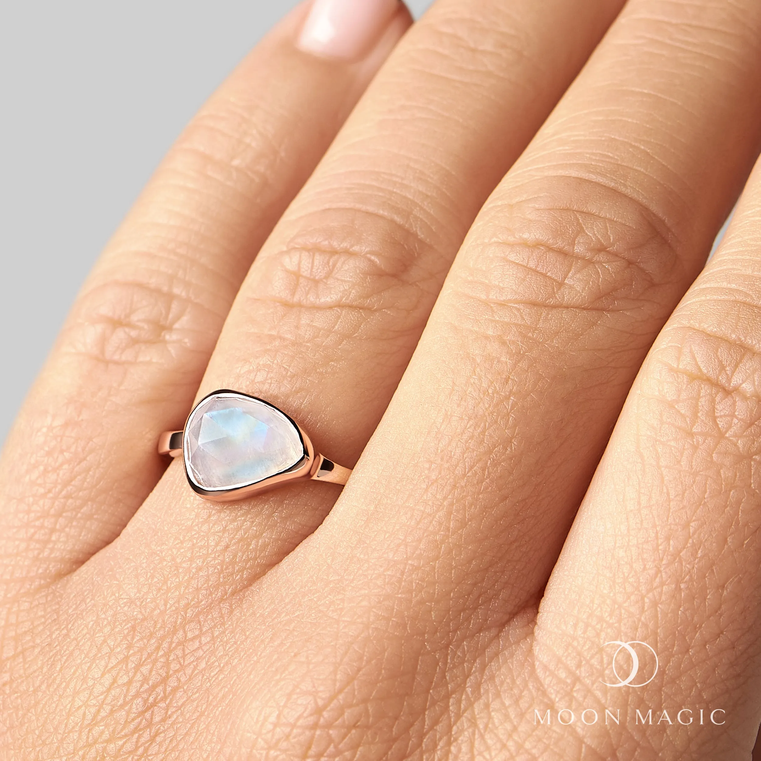 Moonstone Ring - Nude