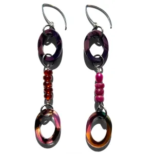 MPR x THE IMAGINARIUM: Pearl Ruby Garnet Fiery Drop Earrings