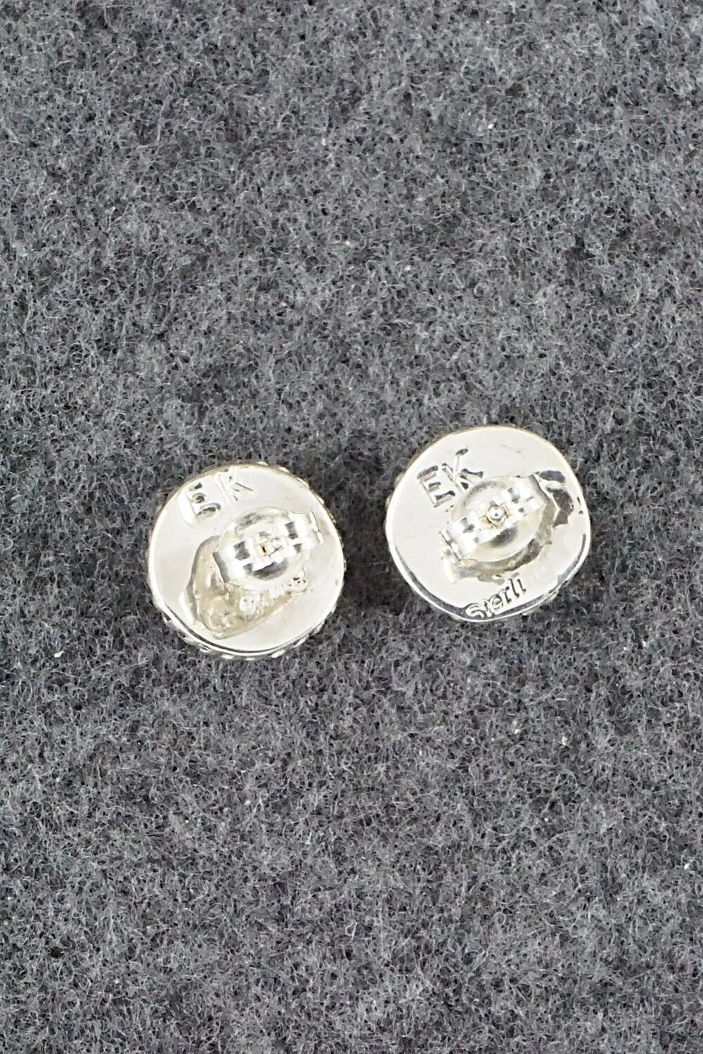 Multi Stone Inlay & Sterling Silver Earrings - Elvira Kiyite