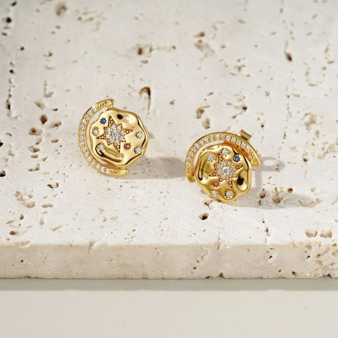 My Sun, Moon & Stars Bracelet   Studs Set