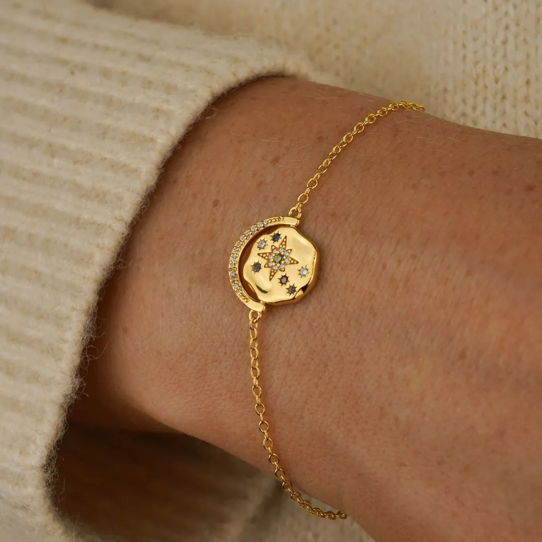 My Sun, Moon & Stars Bracelet   Studs Set