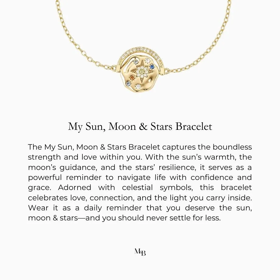 My Sun, Moon & Stars Bracelet   Studs Set