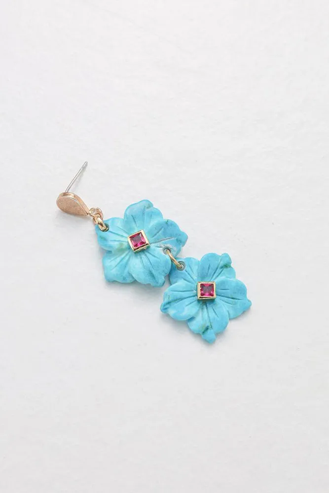 Nakamol Flower Drop Earrings