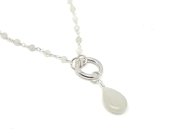 Natural Stone Teardrop | Moonstone