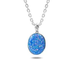 Opal Full Moon Pendant