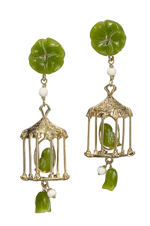 Pagoda Earrings - Jade