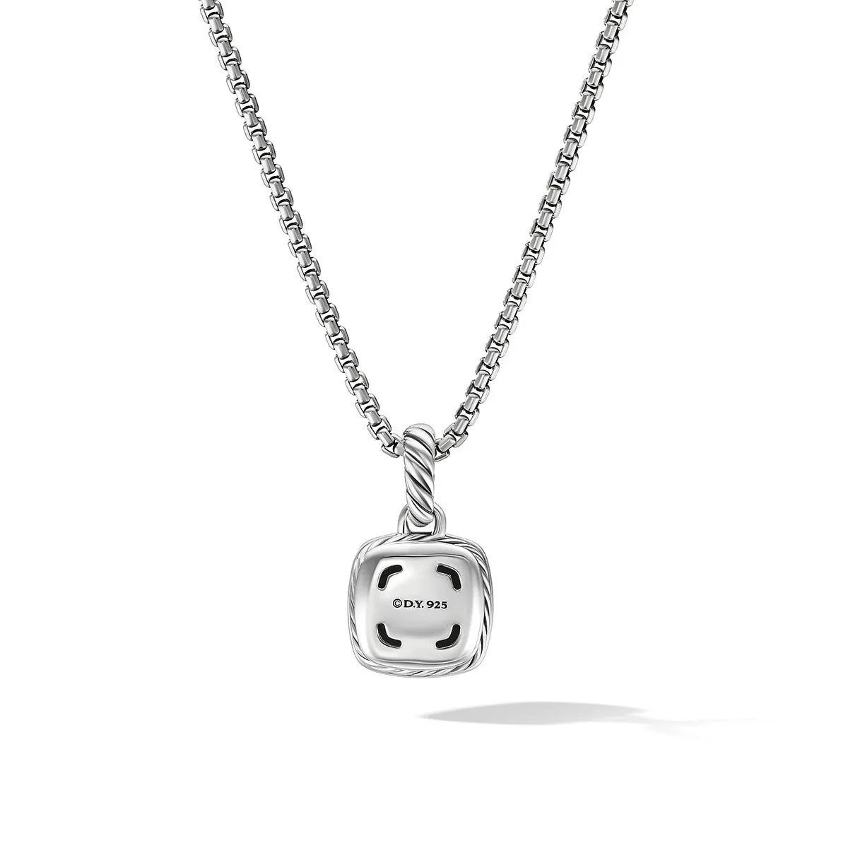 Petite Albion Pendant Necklace with Pave Diamonds